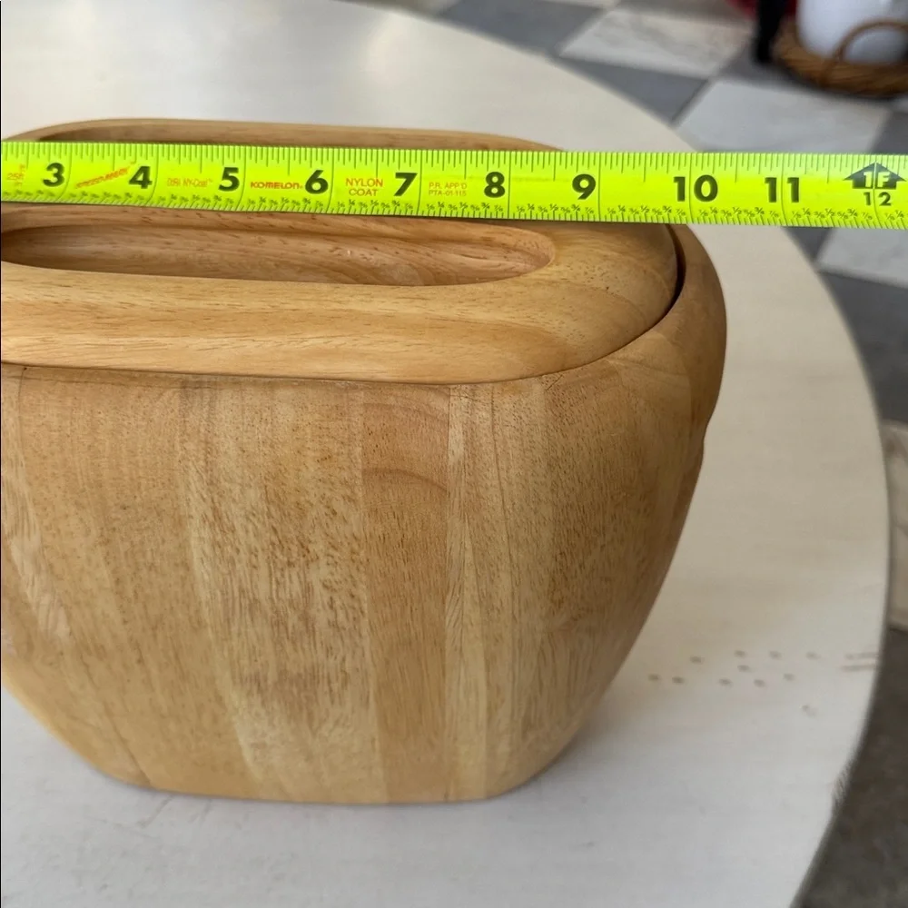 Crate & Barrel Wooden Ice Bucket